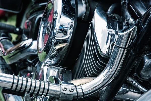 Detail of veteran motorbike — Stock Photo, Image