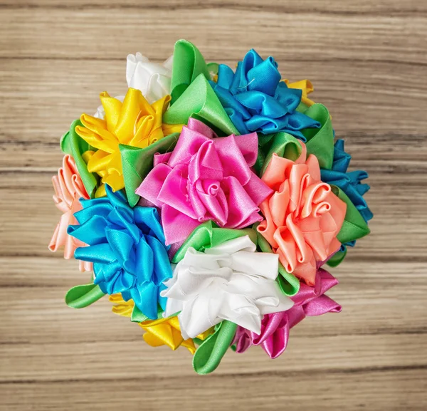 Bouqet of colorful decorative bows — Stock Photo, Image