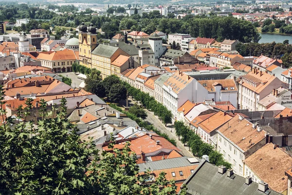 Centro histórico da cidade de Trencin, Eslováquia — Fotografia de Stock