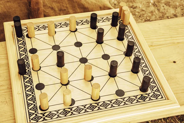 Wooden brain board game — Stock Photo, Image