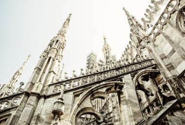 Ayrıntı Milan Katedrali - Duomo di Milano, İtalya, dini ar
