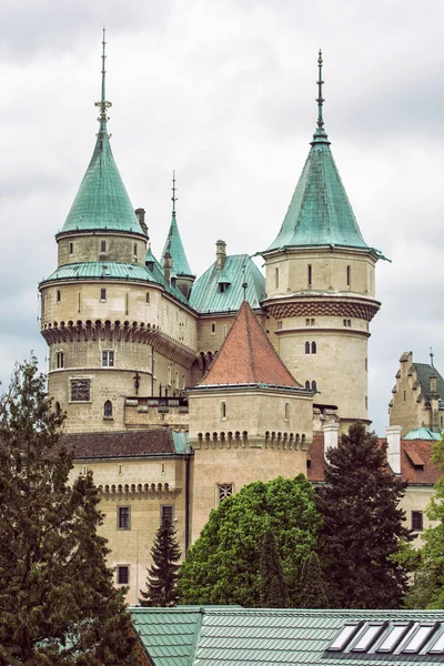 Detailfoto der Burg Bojnice, Slowakische Republik — Stockfoto