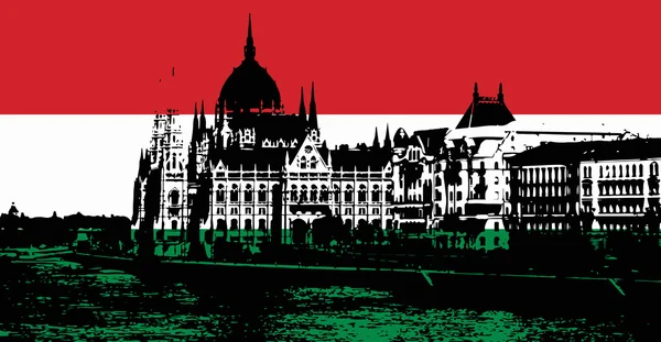 Macaristan Parlamentosu'nun siyah silüeti