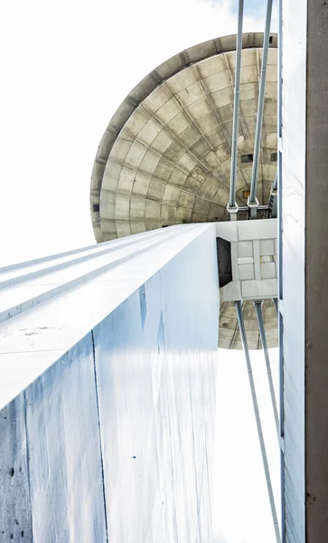 Ufo restaurant on top of the SNP bridge, Bratislava, Slovakia — Stock Photo, Image