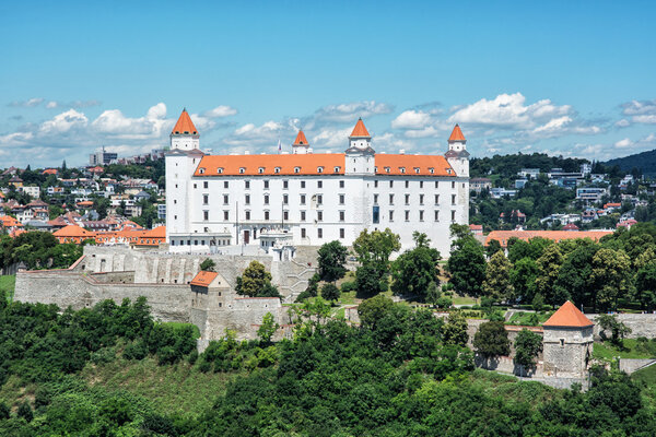 Bratislava castle in capital city of Slovakia