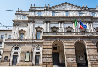 La Scala opera binası, Milano, İtalya olduğunu