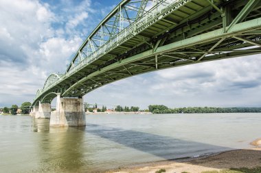 Maria Valeria bridge from Esztergom, Hungary to Sturovo clipart