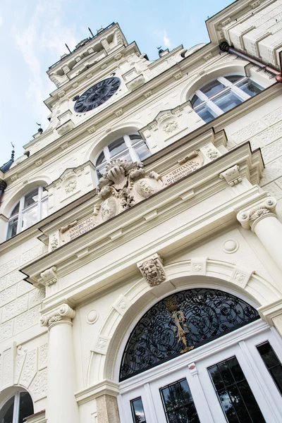 Detalhe foto de Budmerice castelo em República Eslovaca — Fotografia de Stock