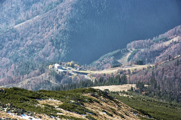 Lift station in Low Tatras mountains, cable car to the Chopok pe — Stock Photo, Image