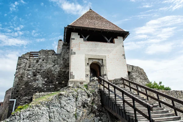 Ruin castle of Visegrad, Hungary, ancient architecture — Stock Photo, Image