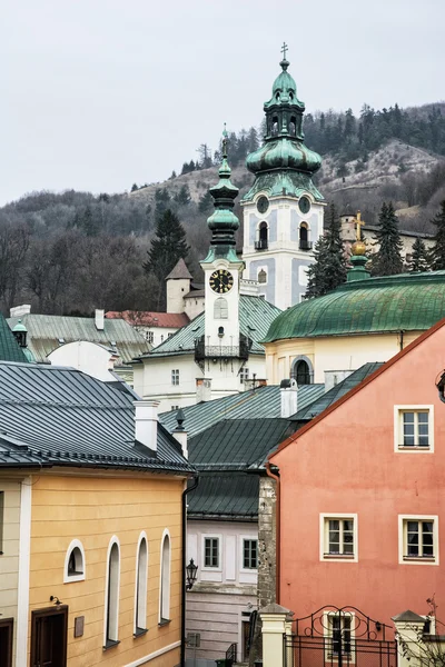 Starý hrad v Banské Štiavnice, Slovensko, kulturní dědictví — Stock fotografie