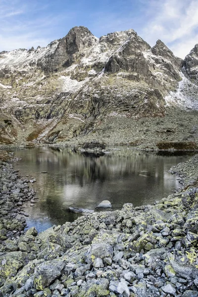 Kurbağa Tarn Yüksek Tatras Dağları Slovakya Cumhuriyeti Yürüyüş Teması Mevsimsel — Stok fotoğraf