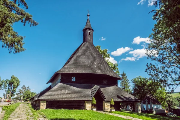 Trä Artikulär Kyrka Tvrdosin Slovakien Arkitektoniskt Tema Resmål — Stockfoto