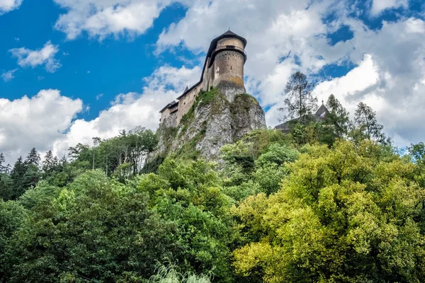 Ruínas Castelo Orava República Eslovaca Destino Viagem Tema Arquitectónico — Fotografia de Stock
