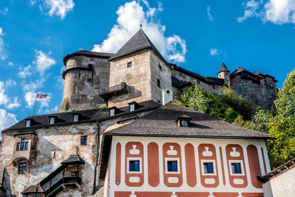 Ruínas Castelo Orava República Eslovaca Destino Viagem Tema Arquitectónico — Fotografia de Stock