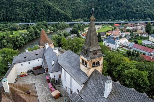 Ruinas Del Castillo Orava República Eslovaca Destino Viaje Tema Arquitectónico —  Fotos de Stock