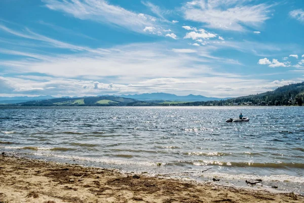 Diga Dell Acqua Orava Tatra Occidentali Slovacchia Scena Naturale Stagionale — Foto Stock