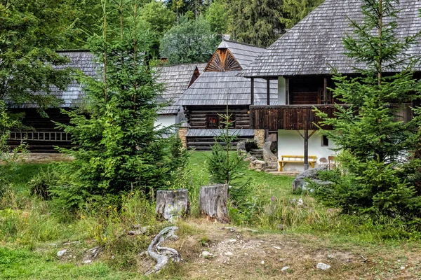 Museo All Aperto Del Villaggio Orava Zuberec Repubblica Slovacca Tema — Foto Stock