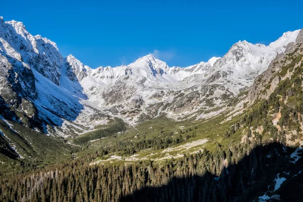 Pico Koprovsky Valle Mengusovska Montañas Tatra República Eslovaca Tema Senderismo — Foto de Stock