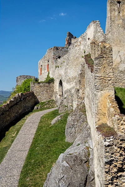 Ruinas Del Castillo Beckov República Eslovaca Europa Destino Turístico —  Fotos de Stock