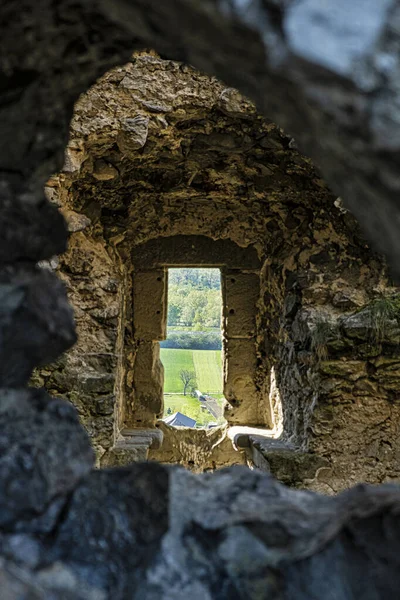 Blick Aus Dem Fenster Beckov Slowakische Republik Europa Reiseziel — Stockfoto