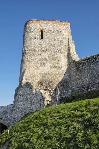 Ruiny Zamku Cachtice Republika Słowacka Europa Środkowa Siedziba Cholernej Hrabiny — Zdjęcie stockowe