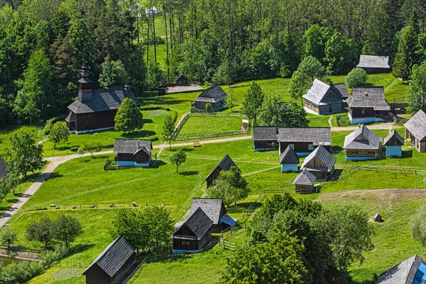 Open Air Museum Stara Lubovna Slovak Republic Architectural Theme Aerial — Stock Photo, Image