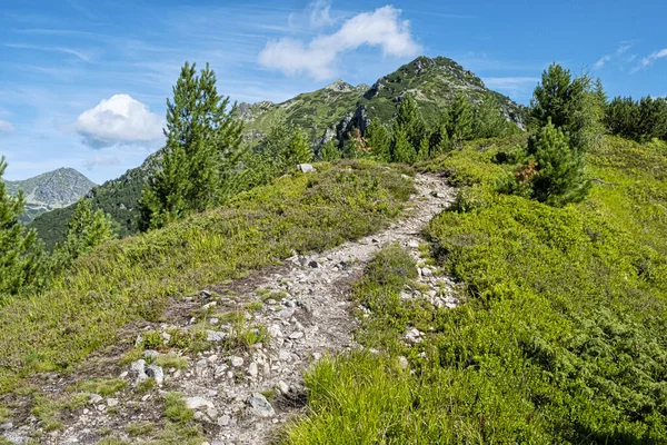 Otrhance Bergskedja Västra Tatrabergen Slovakien Vandringstema Säsongsmässig Naturlig Scen — Stockfoto