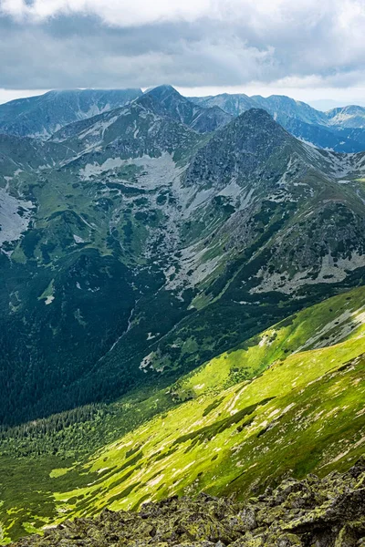 Montanhas Tatras Ocidentais República Eslovaca Tema Das Caminhadas Cena Natural — Fotografia de Stock