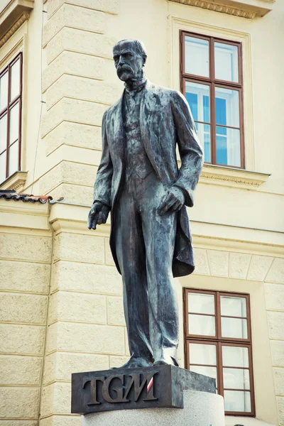 Томаш garrigue Масарика статуя в Празі — стокове фото