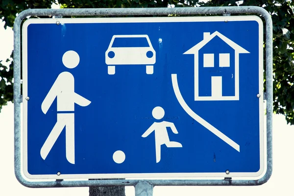 Residential zone sign — Stock Photo, Image