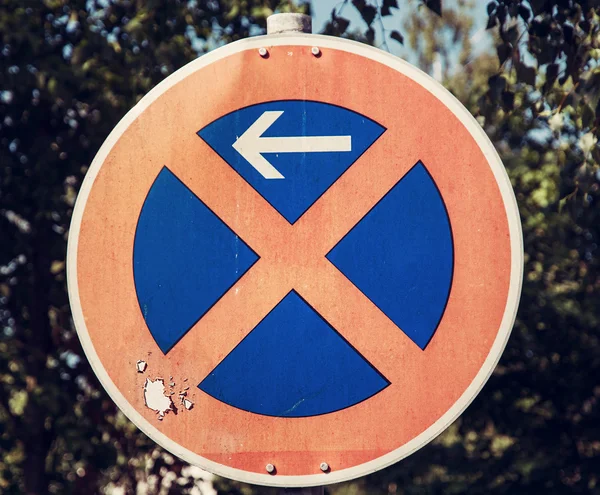 No stopping to the left — Stock Photo, Image