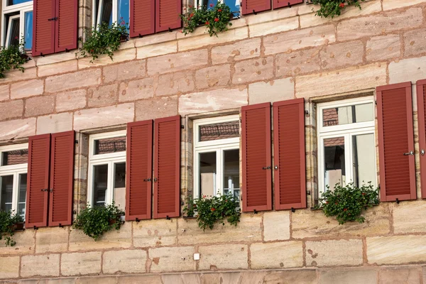Windows on the historical building — Stock Photo, Image