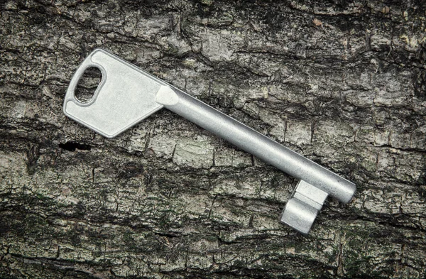 Een metalen sleutel — Stockfoto