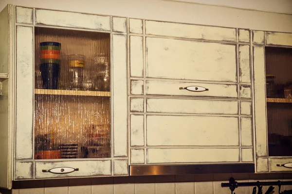 厨房复古柜 — 图库照片