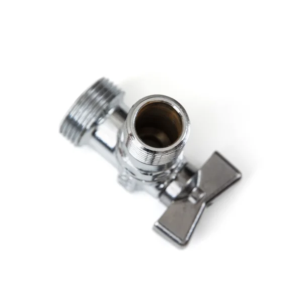 Metallic valve Stock Image