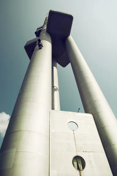 Torre televisiva Zizkov nella città di Praga — Foto Stock