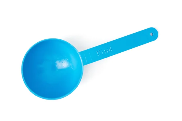 Nuevo cucharón de plástico azul — Foto de Stock