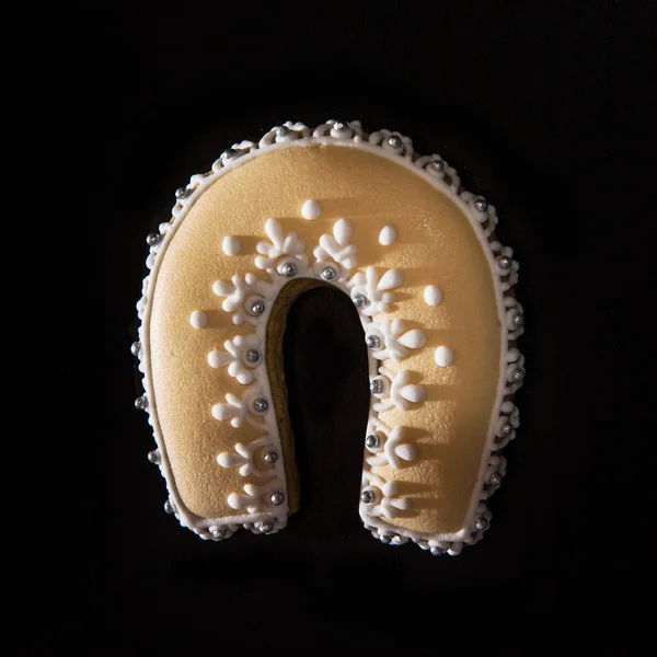 Gingerbread horseshoe — Stock Photo, Image