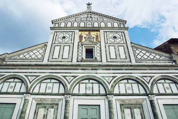 Βασιλική San Miniato al Monte, Φλωρεντία, Τοσκάνη, Ιταλία — Φωτογραφία Αρχείου