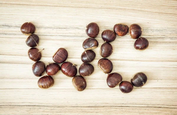 Chestnut WC sign — Stock Photo, Image