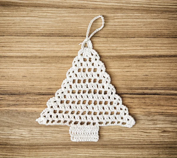 Crochet christmas tree — Stock Photo, Image
