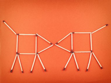 İki domuz kibrit, komik resim