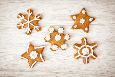 Lezzetli gingerbread yıldız, Noel Tema kümesini