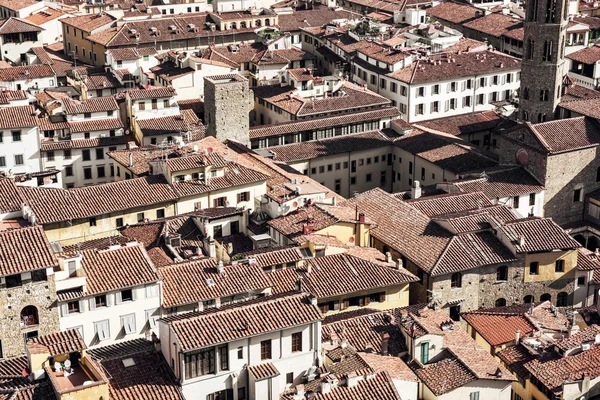 Paisagem urbana de Florença, cena de telhados, Toscana, Itália — Fotografia de Stock