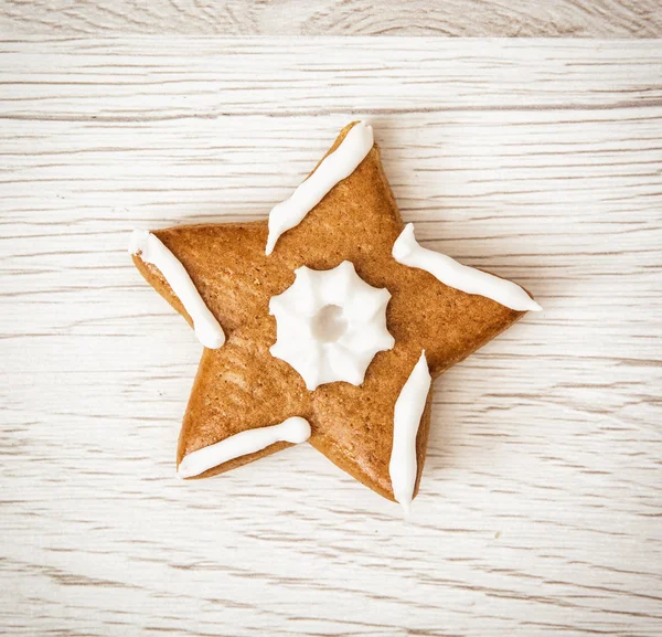 Sabrosa estrella de jengibre, símbolo de Navidad — Foto de Stock