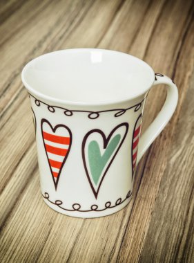 Retro kalpler ile boş Kupası