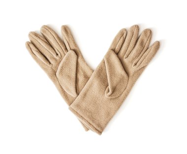 İzole kadın Tekstil eldiven, güzellik ve moda