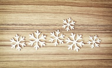 Grup beyaz kar taneleri, kış sembolü