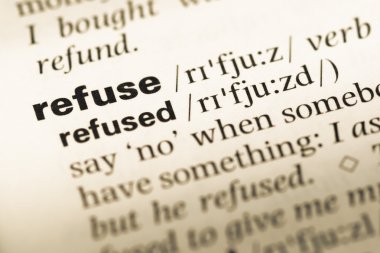 Eski İngilizce sözlük sayfası word çöp ile yakın çekim